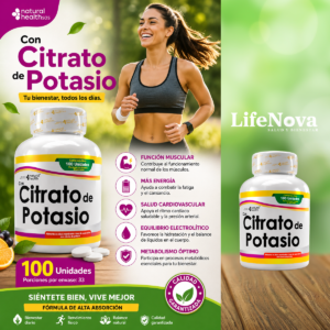 Citrato de potasio x100 unidades - LifeNova